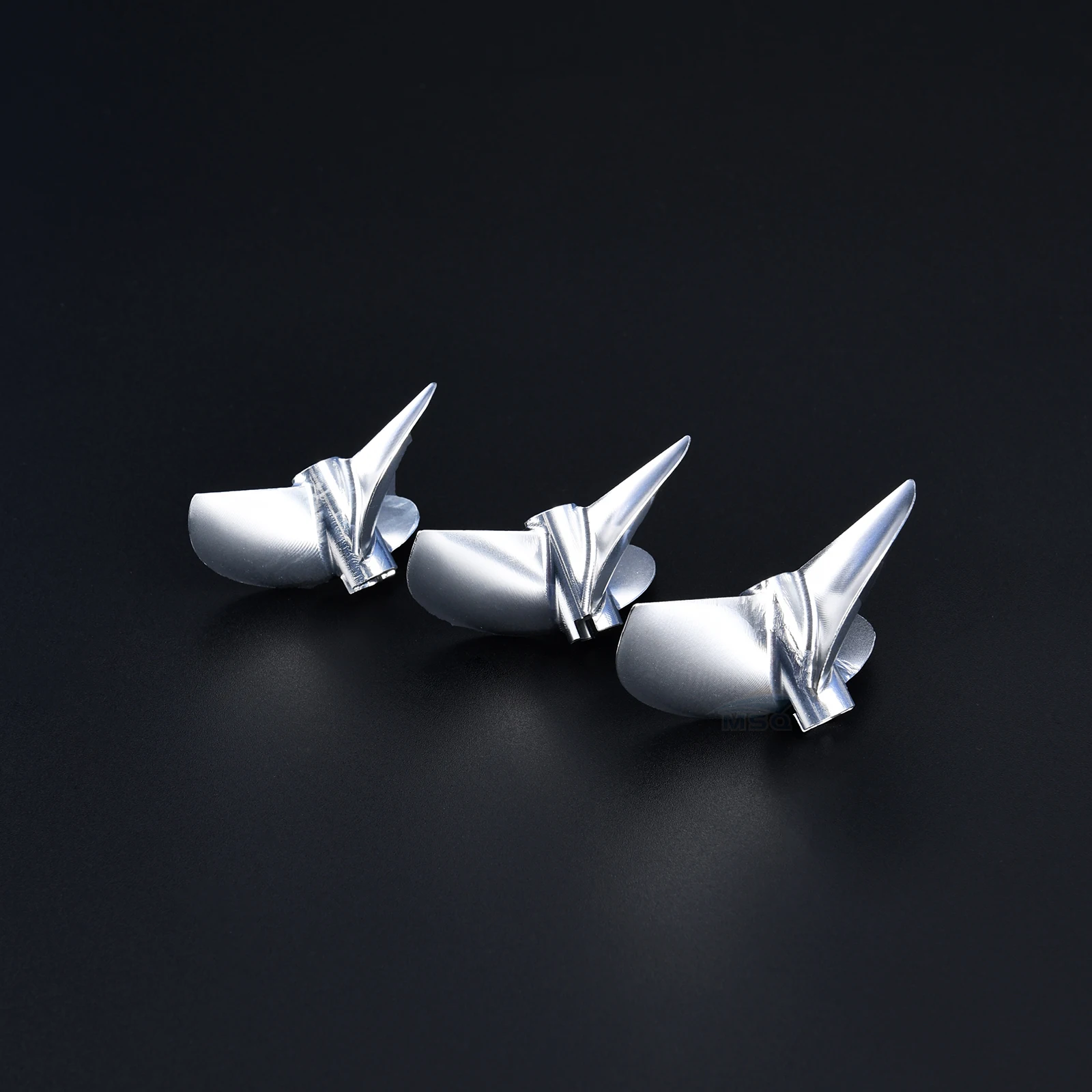 Rc Boat CNC 3 Blades Aluminum Propeller Left/Right D32mm to D55mm Pitch Ratio1.8 Prop For 4/4.76mm 3/16" Prop Shaft