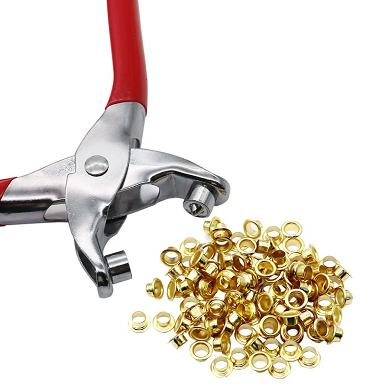Watch Band Strap Snap Manual Eyelet Pliers Fabric Canvas Tent Paper Metal Hole Grommets Shoes Bags Leather Belt