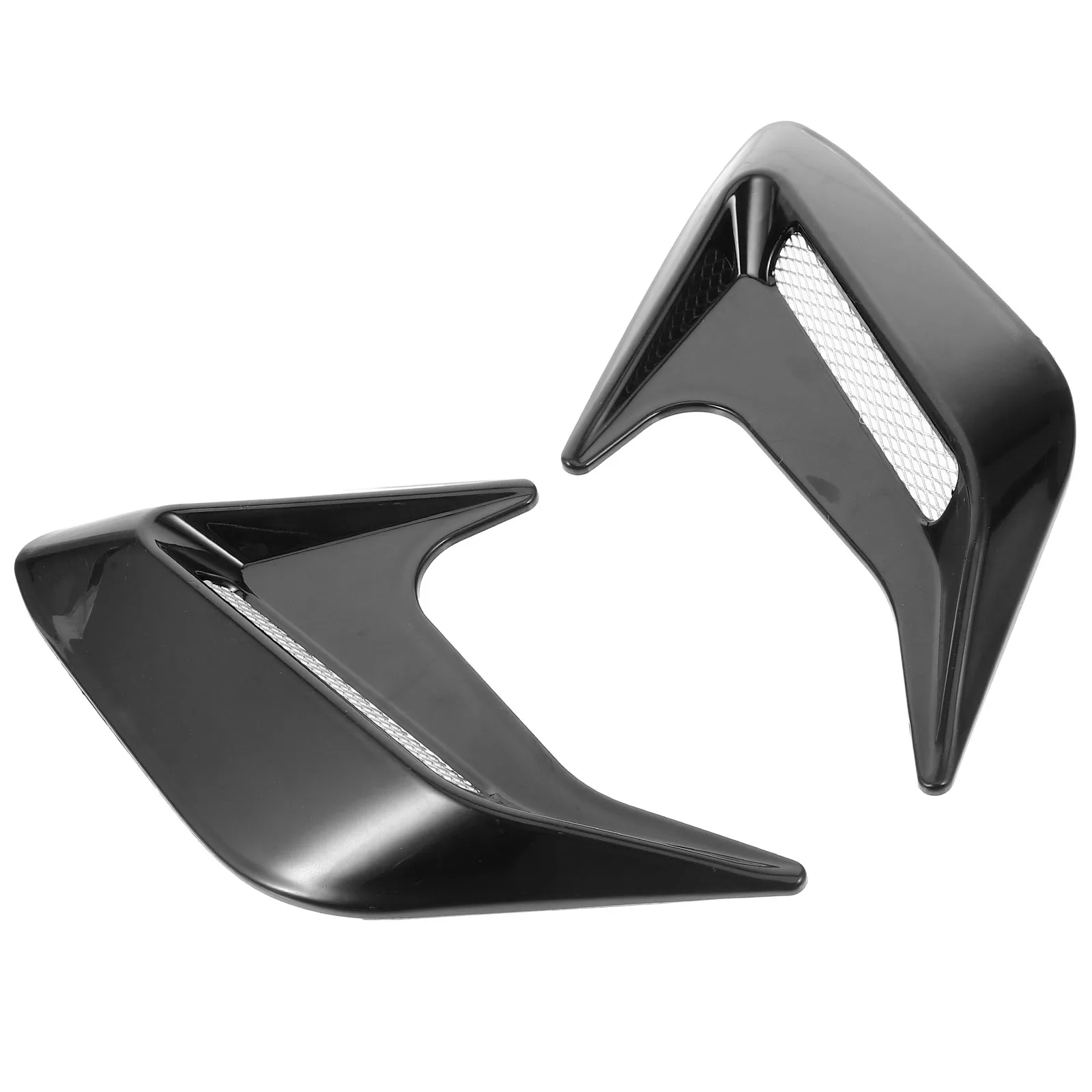 

Shark Gill Vent Stickers Black Car Hood Air Intake Decor Side Scoop Exhaust Cover Plastic Decals Automotive Exterior