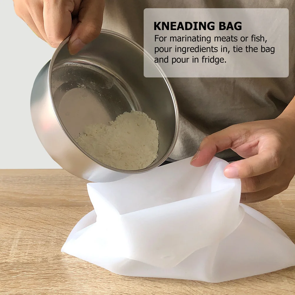 2 قطعة حقيبة العجن توفير المساحة غير لاصقة المعجنات خلط أكياس خبز أداة الطبخ للخبز المعكرونة المعجنات الأبيض