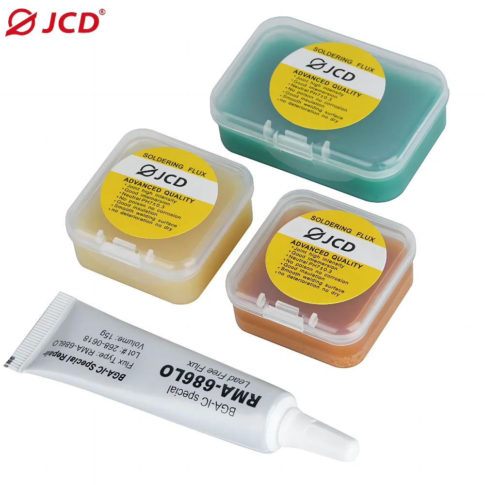 JCD 15g Soldering Paste Mild Rosin Environmental Soldering Paste Flux PCB IC Parts Welding Soldering Gel Tool for Metalworking