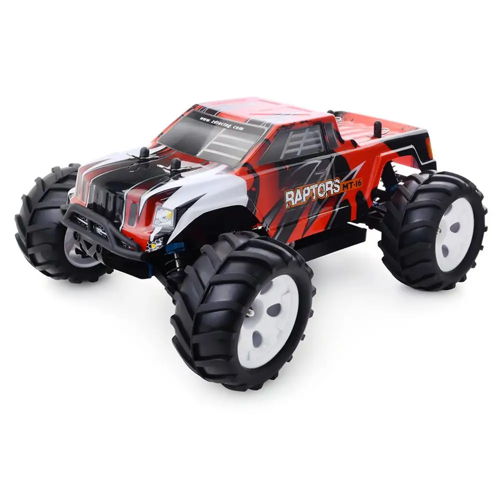 New ZD Racing 16421 High Speed RC Car Racing MT-16 1/16 2.4G 4WD RC Car Brushless Truck Remote Control Off Road Car Toys