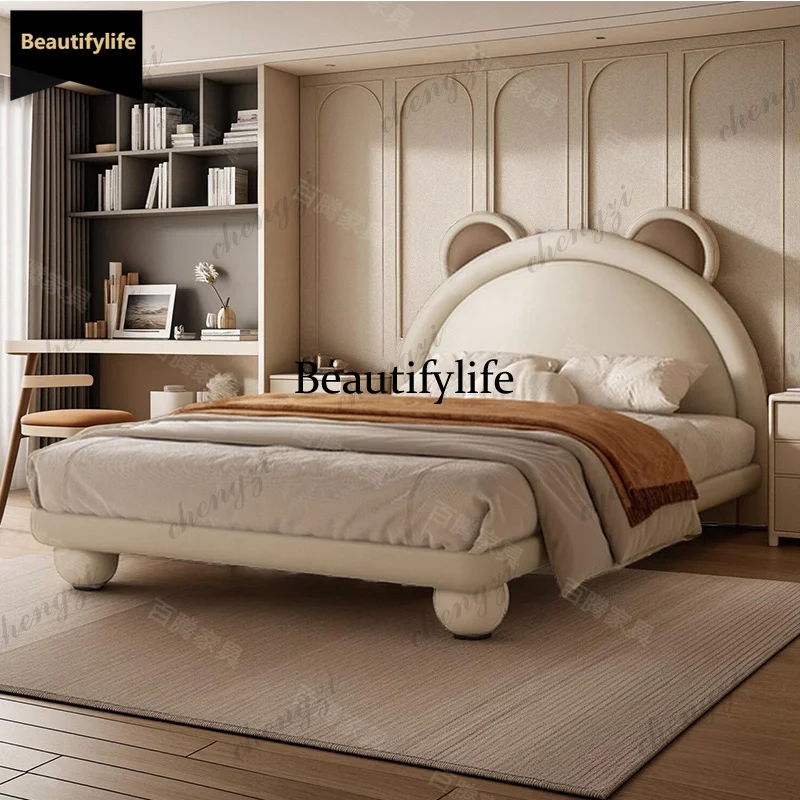 Q181   Single Bed Double Frame Modern Sofa Human Dog Full Design Girls Massage Bed Sleeping Princess Muebles Home Furniture