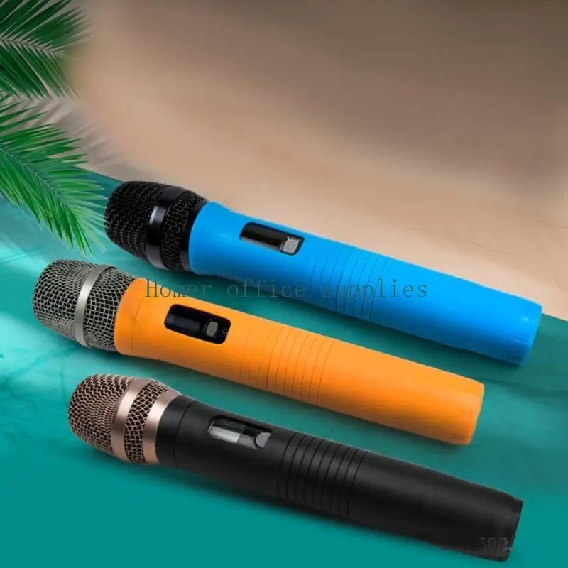 K43B Wireless Microphones Silicone Protective Cover Set with AntiSlip Grip for Performers and KTV Enthusiasts
