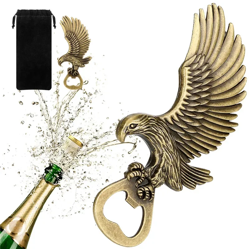 

Металлическая открывалка для бутылок в форме орла, открывалки для газированного пива, домашний бар, кухонный штопор, аксессуары для свадебного подарка, набор
