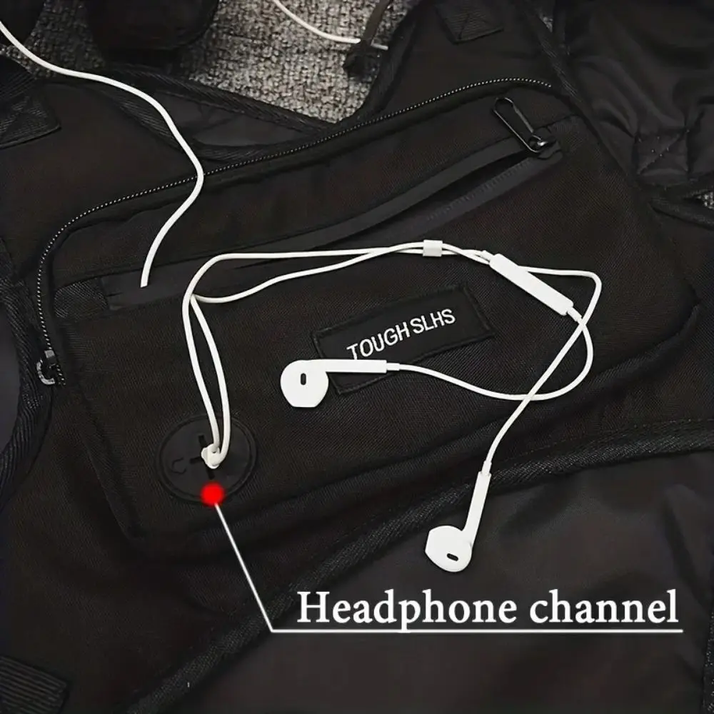 機能的なベストバッグ ヒップホップ ヒップホップベストバッグ ストリートウェア 機能的なストリートウェア チェストバッグ 防水 カジュアル スポーツ チェストバッグ 女性