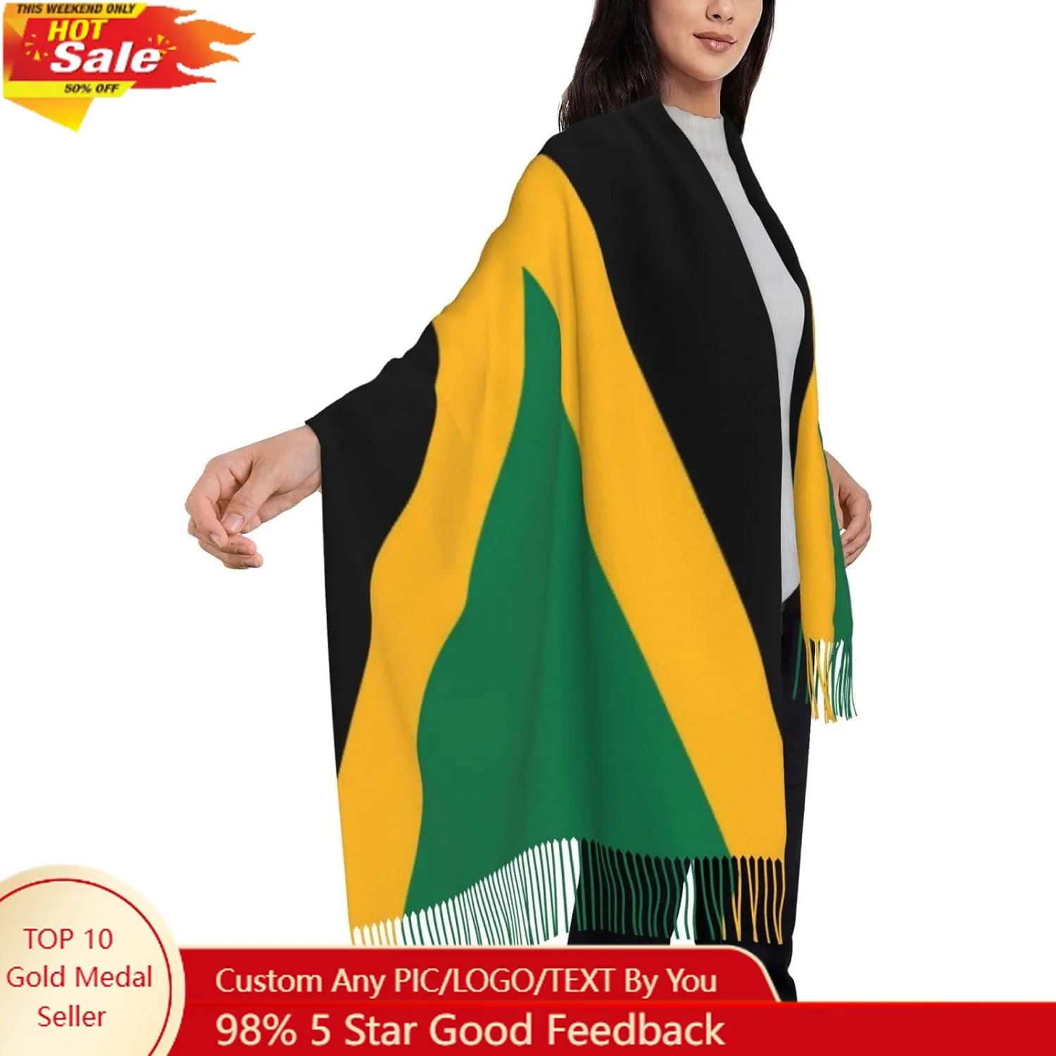 

Patriotic Shawls Wraps For Women, Blanket Tassel Scarf, Chic Cape Soft Large Warm Wrap Gift For Spring Winter Fall