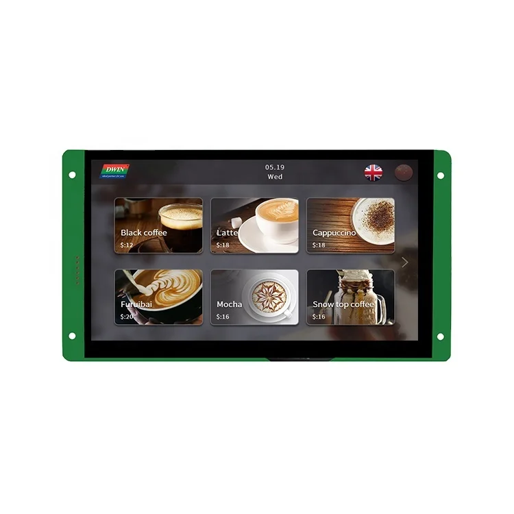 

2026 DWIN 7 Inch 800*480 Resolution TFT Touch Screen LCD Modules TFT Display HMI Screen with Uart Serial Port
