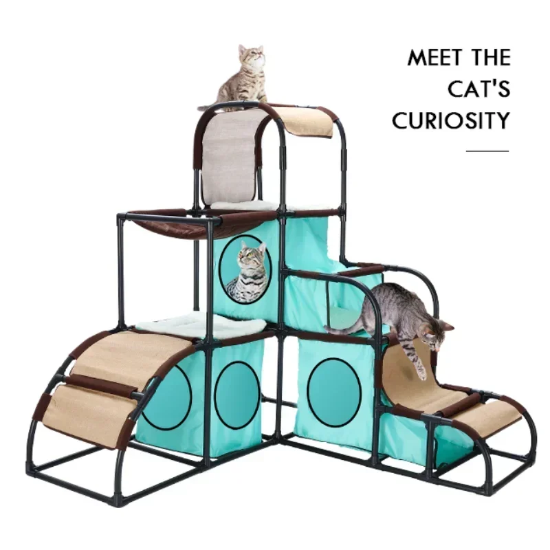 

-pet Cat Climbing Tower Kit Cat Furniture Cat Tree