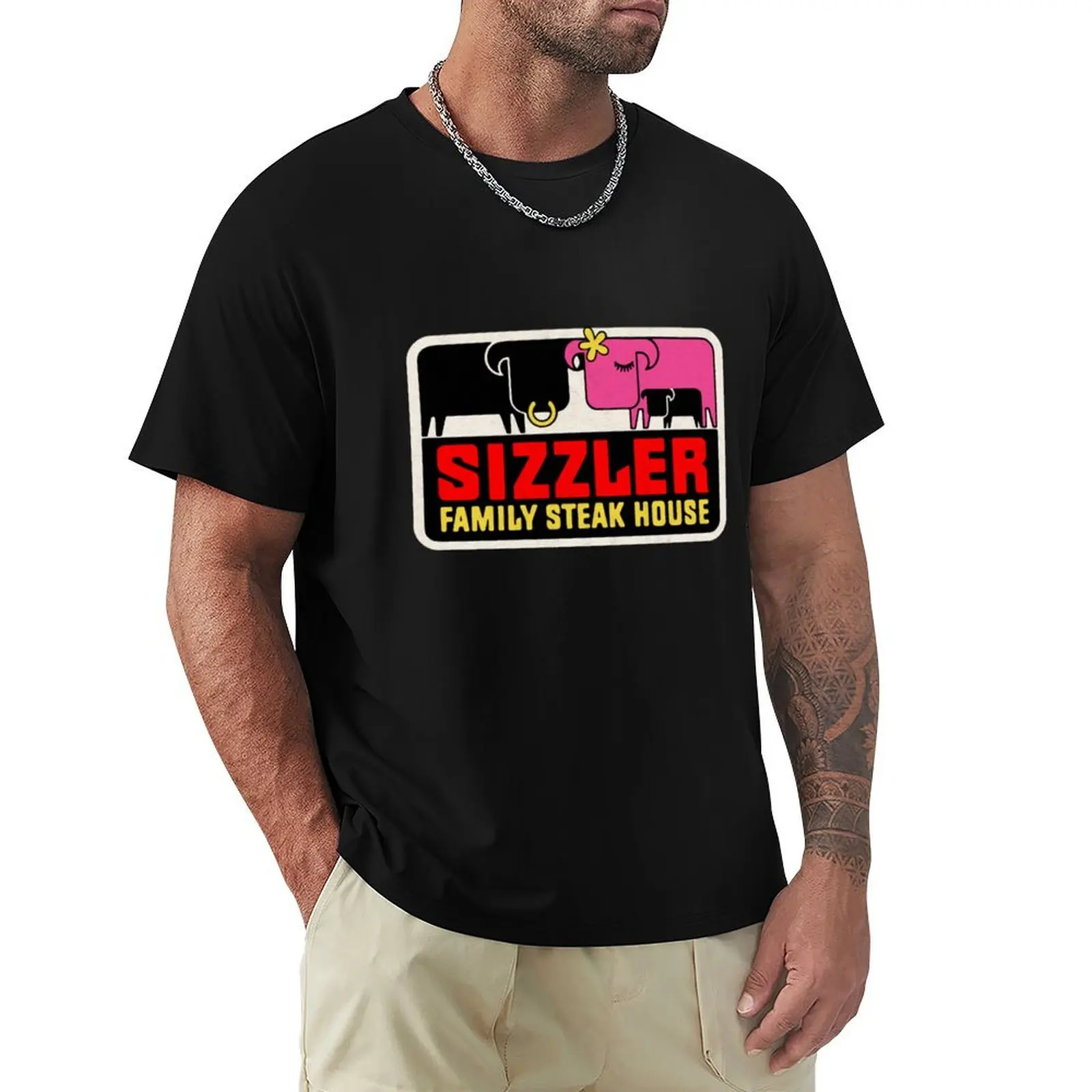 

Sizzler Family Steak House T-Shirt Soft Cotton Print T-Shirt