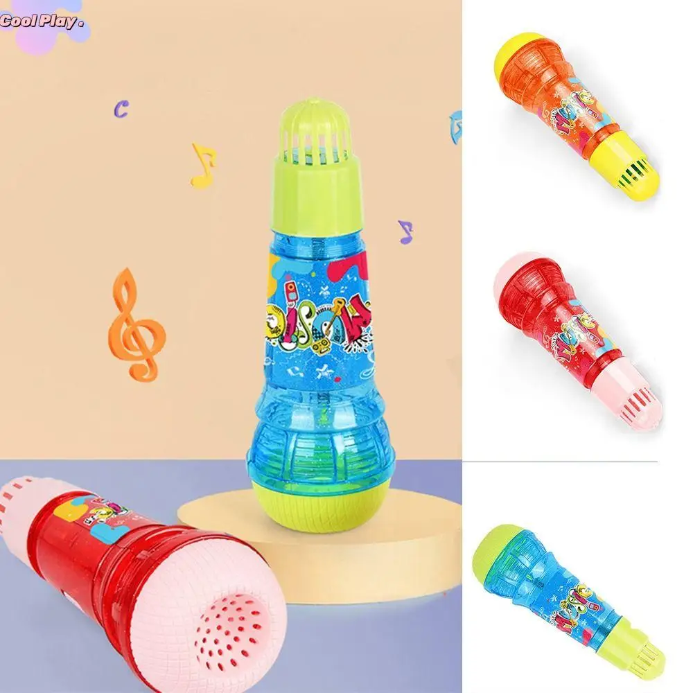 

Novelty Plastic Kids Echo Microphone Multicolor Large Size Singing Song Toy Wireless Physical Echo Music Instrument Toys Girls