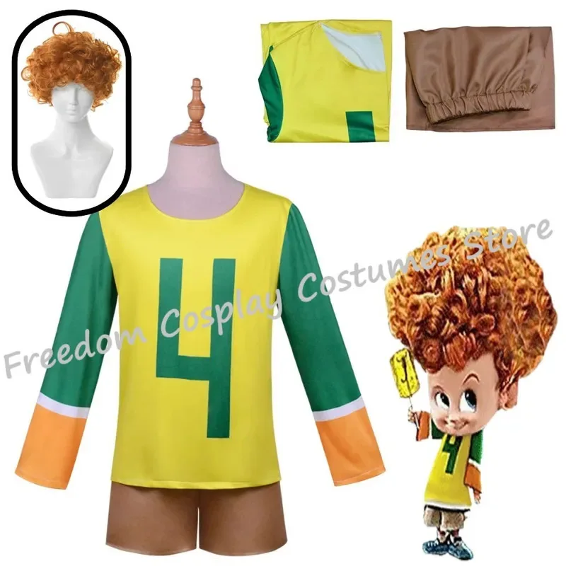 فندق اثنين كارتون جون موحدة ترانسيلفانيا زي شعر مستعار الكبار الأطفال حفلة الهالوين تأثيري جوني روس ؛ 5'b ، 8. #2