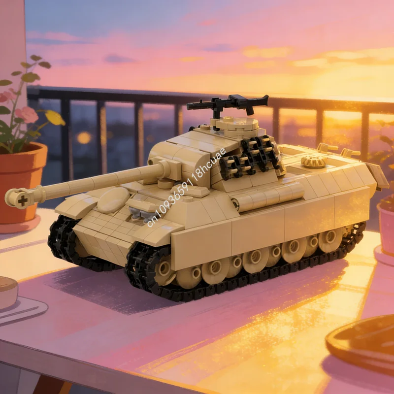 

582pcs MOC Creator Panther Tank Model Building Blocks Toy Construction Assemble Christmas Gift DIY Education Brick Creative Idea