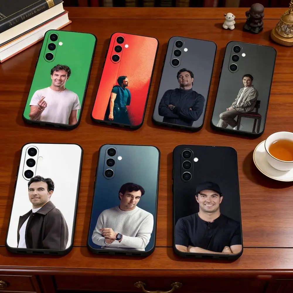 

S-Sergio P-Perez Phone Case For Samsung Galaxy A73,A72,A71,A70,A53,A52,A51,Others Soft Black Cover