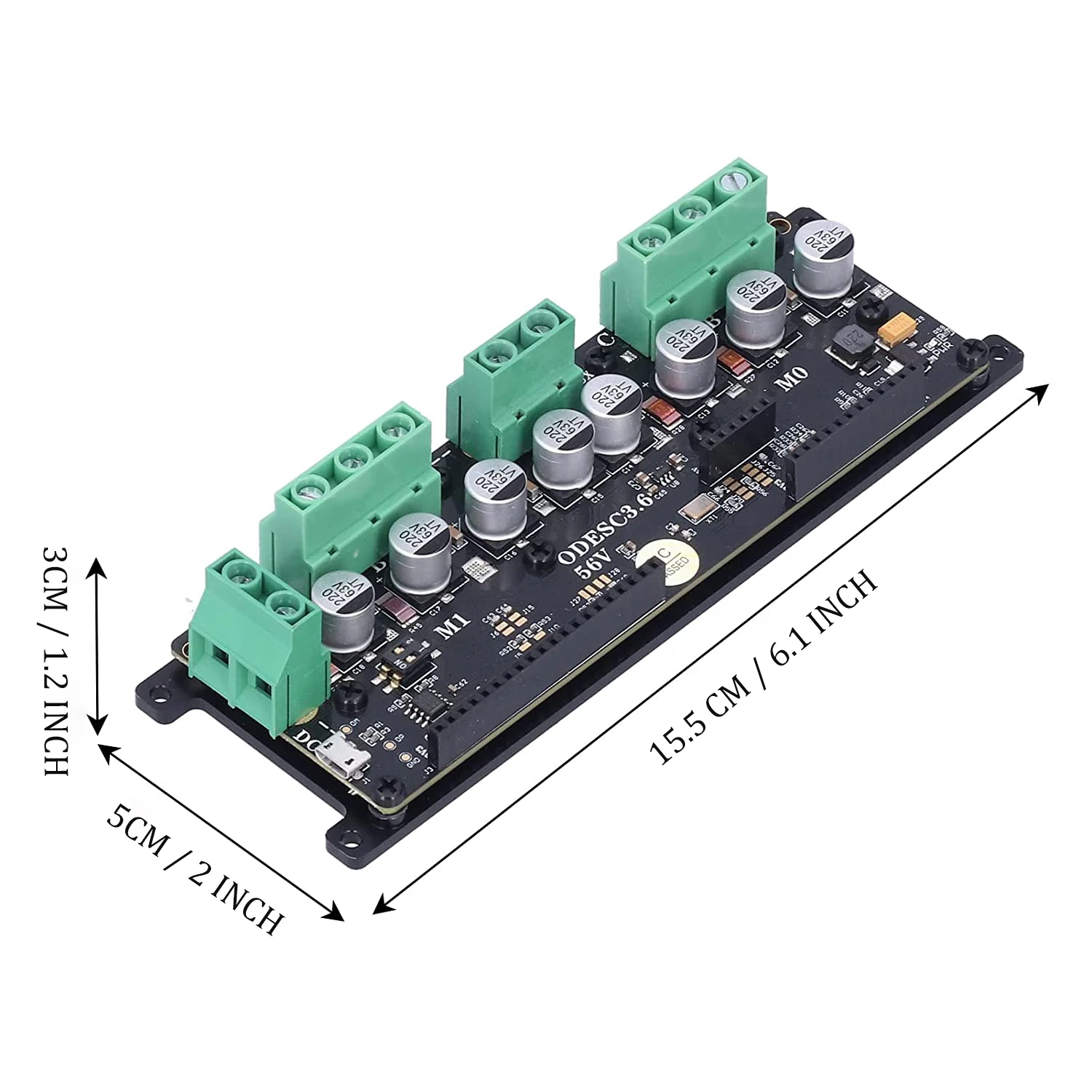 SEQURE ODESC3.6 56V Optimizes High Performance Brushless Motor High-Power Dual-Drive Controller FOC BLDC Based On ODrive