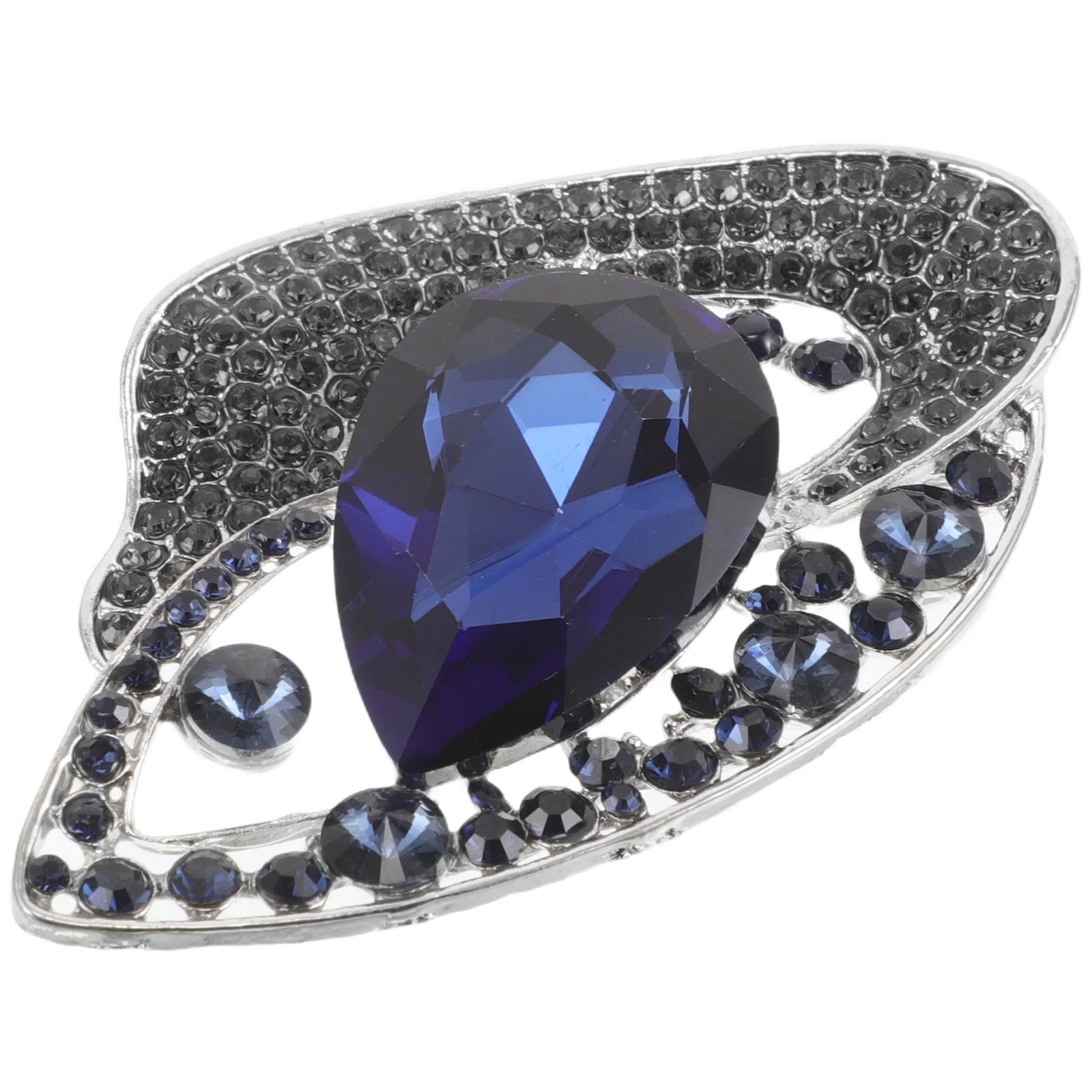 الأوروبي خمر حجر الراين بروش دبوس أنيق سبيكة كريستال التلبيب دبوس للسيدات فستان بتصميم بدلة وشاح حفل زفاف الذكرى #3