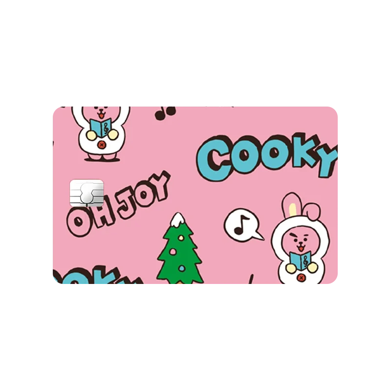 Bt21 Card Sticker Kpop Idol KOYA TATA Decorate Patch  Kawaii Anime Cartoon COOKY SHOOKY School Documents Paster Birthday Gift