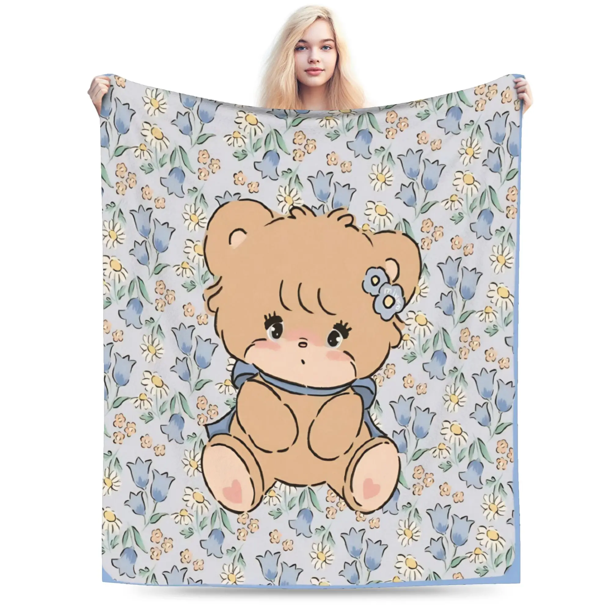 pink cartoon Mikko Mousse  Blanket Super Soft Cozy  Throw Blankets for Bed 50x60 Inch Multi-size Plush Thin Quilt