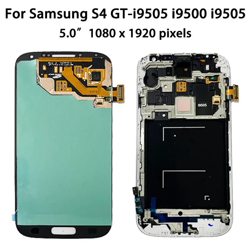 5.0" Super AMOLED S4 LCD For Samsung  S4 GT-i9505 i9500 i9505 i545 i337 LCD Display Touch Screen Digitizer Replacement image 2