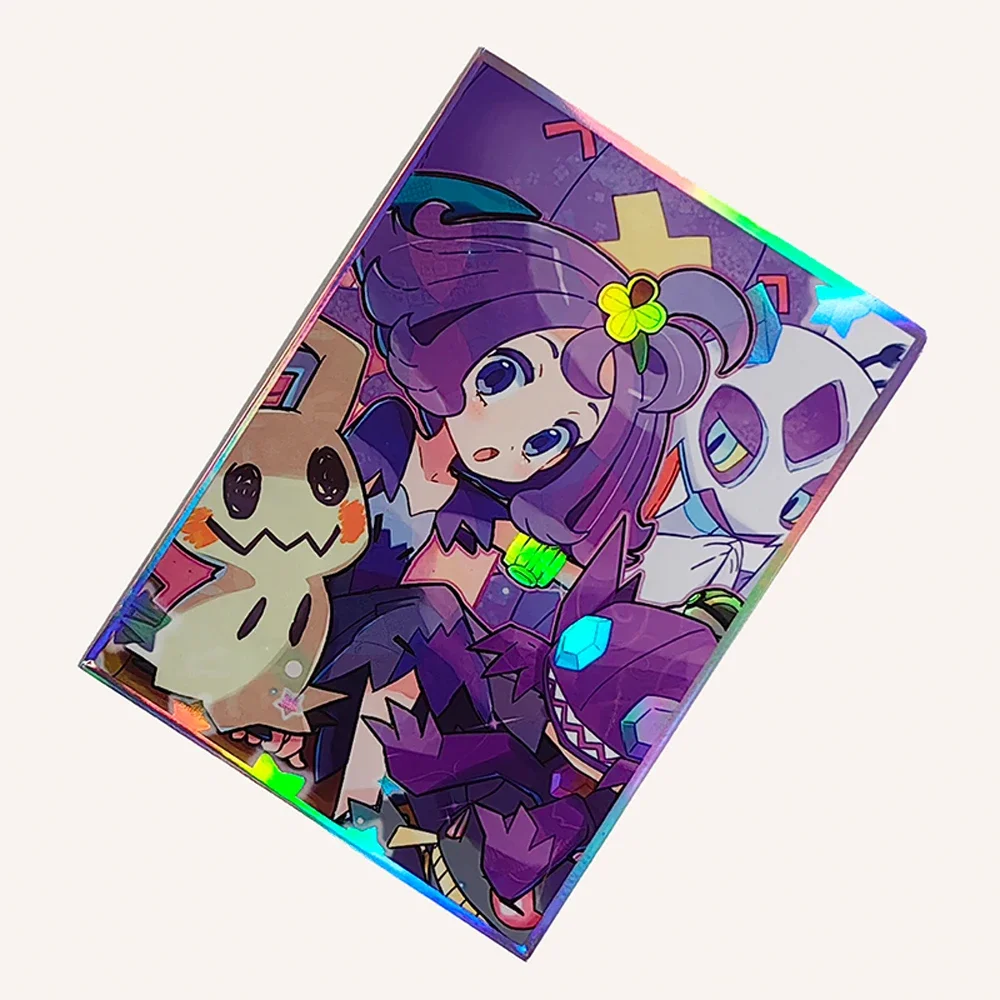 Acerola-Fundas protectoras para cartas de Anime, 60 piezas, 67x92mm, para MTG/PKM, Protector de tarjetas de juego de mesa, fundas para sesión