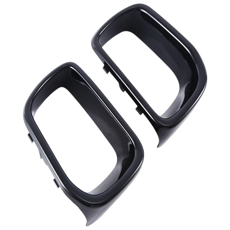 2 PCS Car Bumper Cover Front Air Duct Frame 51117337809 51117337810 Black ABS For BMW MINI F55/F56/F57 2013-2016