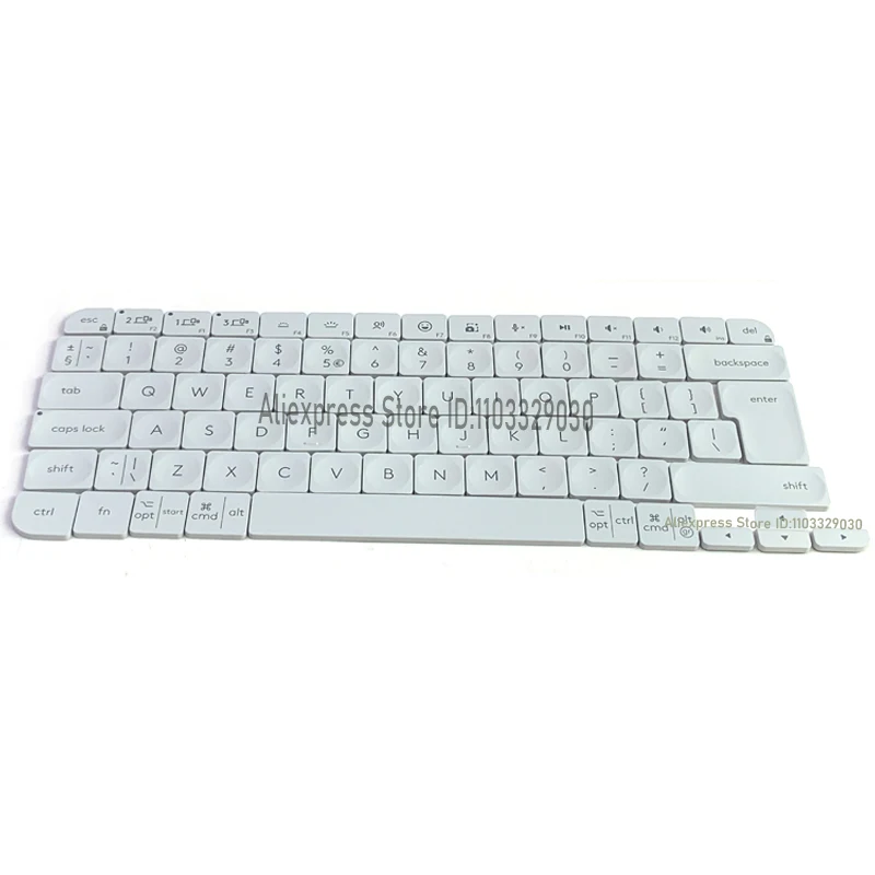 

United Kingdom Replacement Brand Keycap Key Cap Scissor Clip Hinge Button For Logitech MX Keycap White YR0084 UK