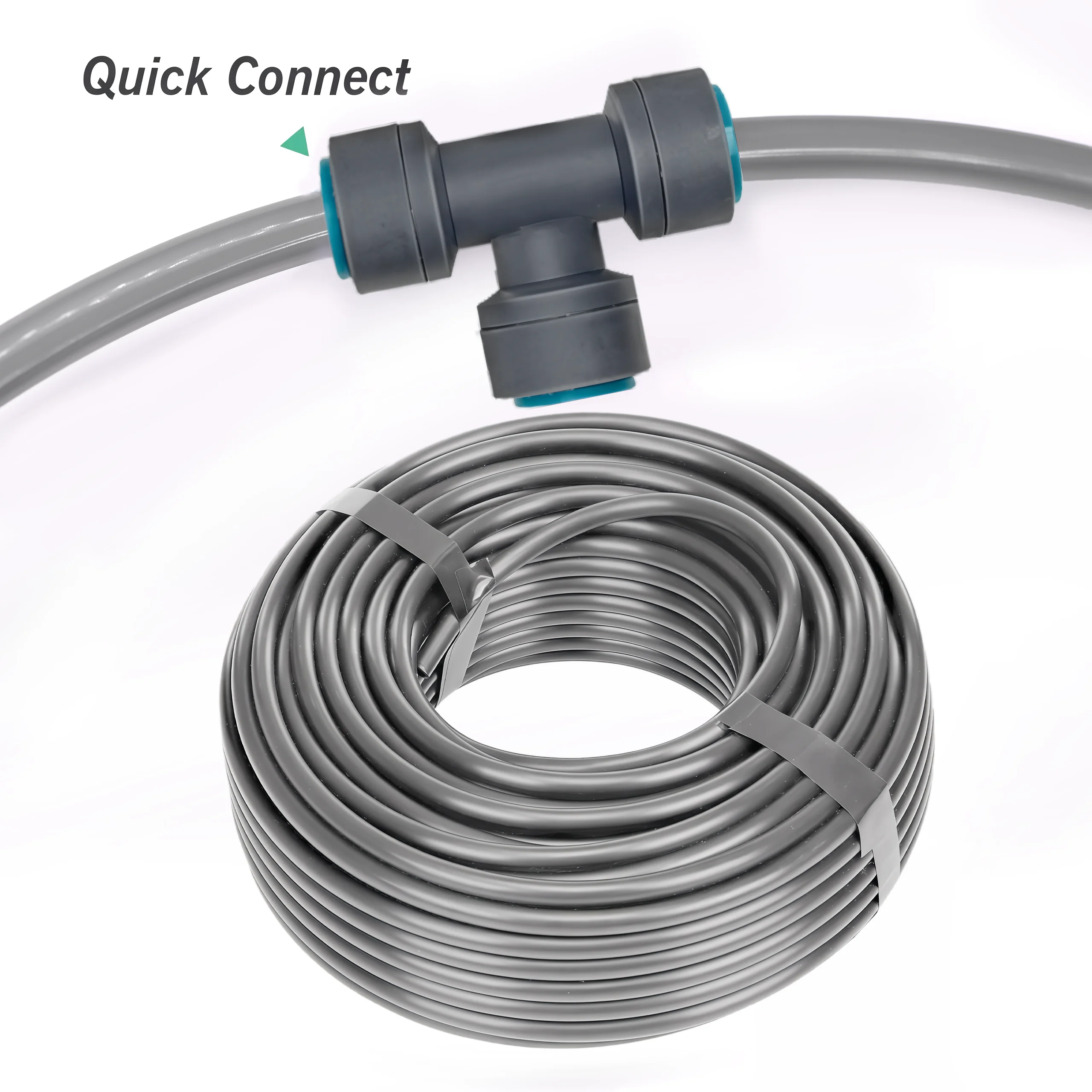 Drip Irrigation Pipe Gray PE Hose OD 6mm 12mm 16mm Watering Tubeing for Home Garden Greenhouse Use 10M 20M 30M Sizes for Sale