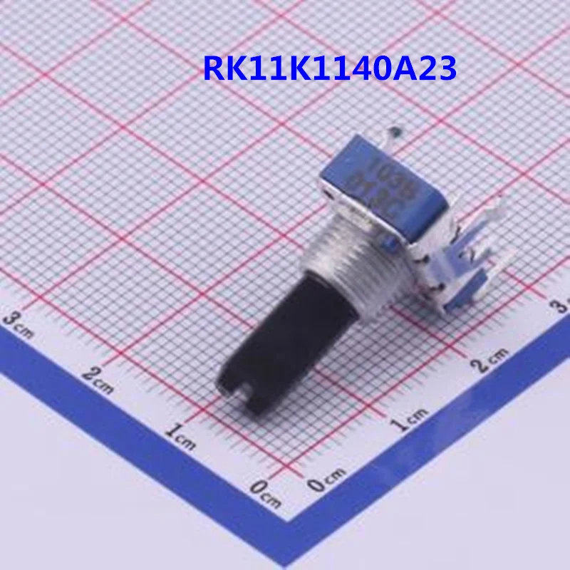 5PCS 100% Original RK11K1140A23 Potentiometer B10K Shaft Length 18mm Amplifier Potentiometer 4 Pin