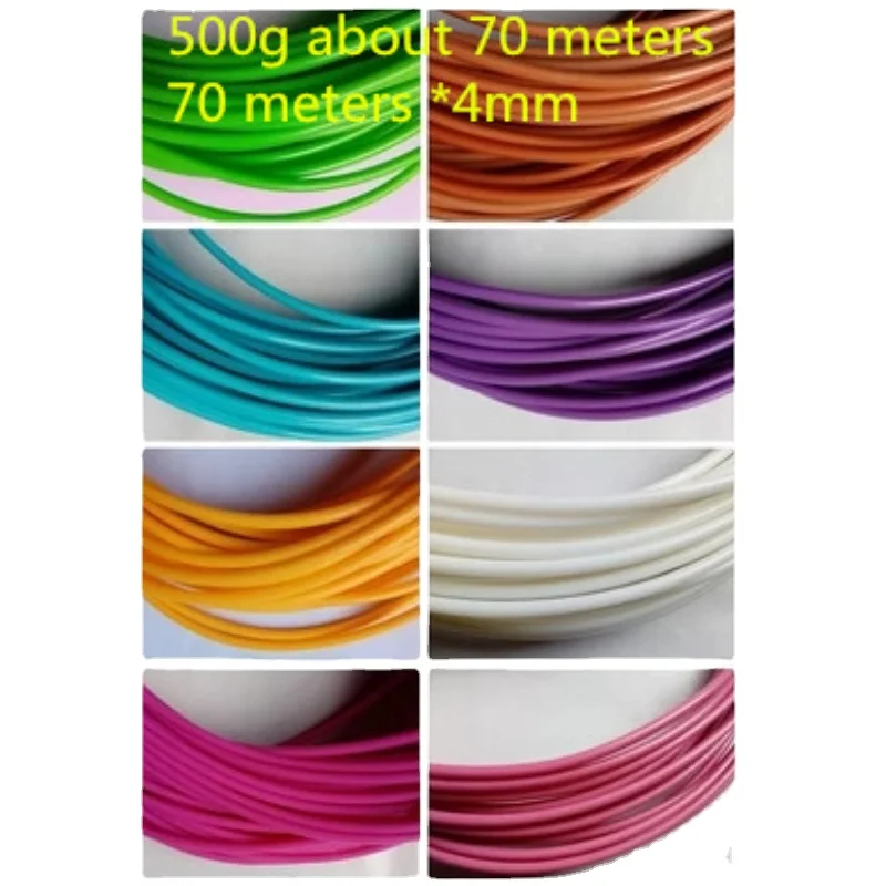 circular synthetic rattan weaving material plastic rattan for knit and repair chair table,500g about 70 meters: synthetic rattan