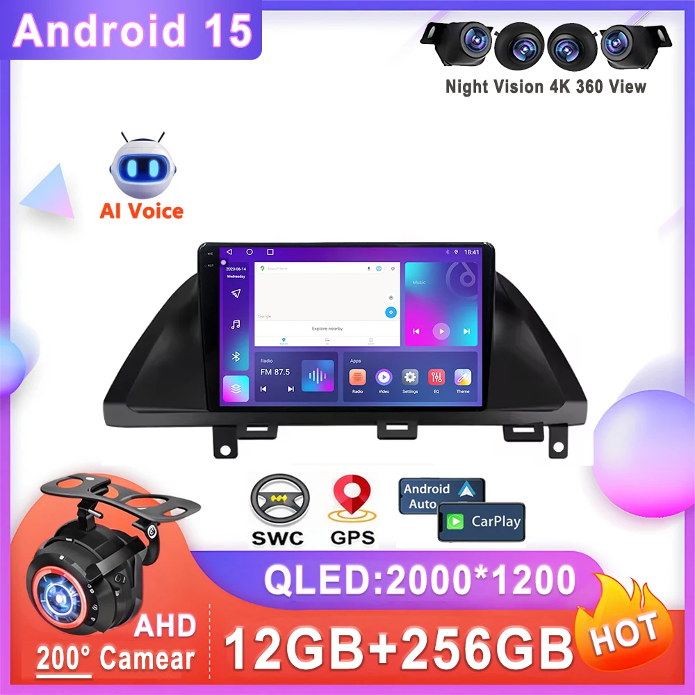 

Car Stereo Android 15 For Honda Odyssey 2005-2010 Head Unit Multimedia Auto Radio Player Screen Navigation Dash Cam No 2din DVD