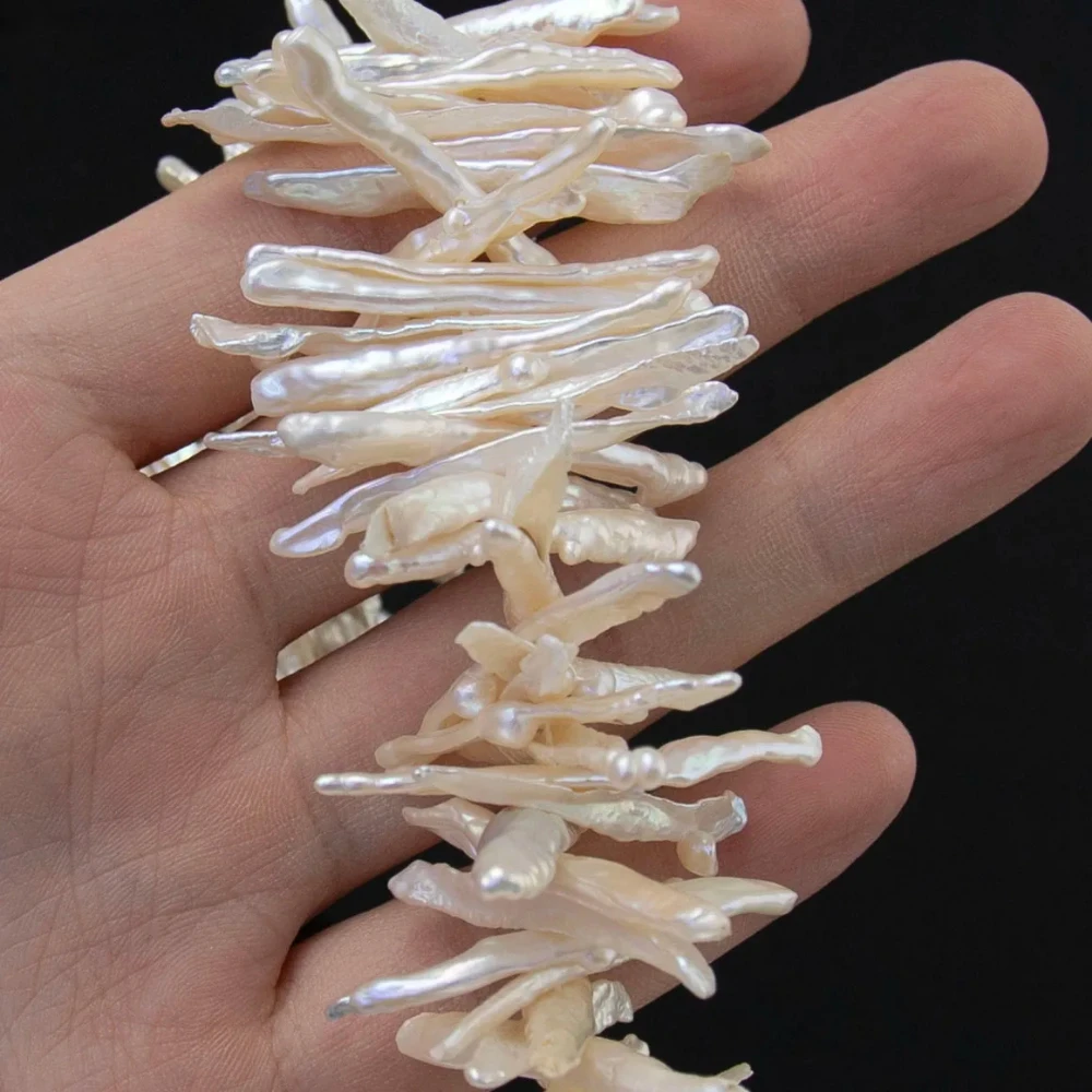 

5-25mm Pipa-shaped White Natural Freshwater Pearl Loose Beads for Jewelry Making Bracelet Necklace Accessories Women Gifts