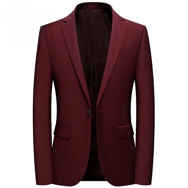 

A Stylish Korean-style Fitted Business Casual Suit Jacket Shoulder Pads for Men New High-end Fashionable Men's Suit Danxi Youth