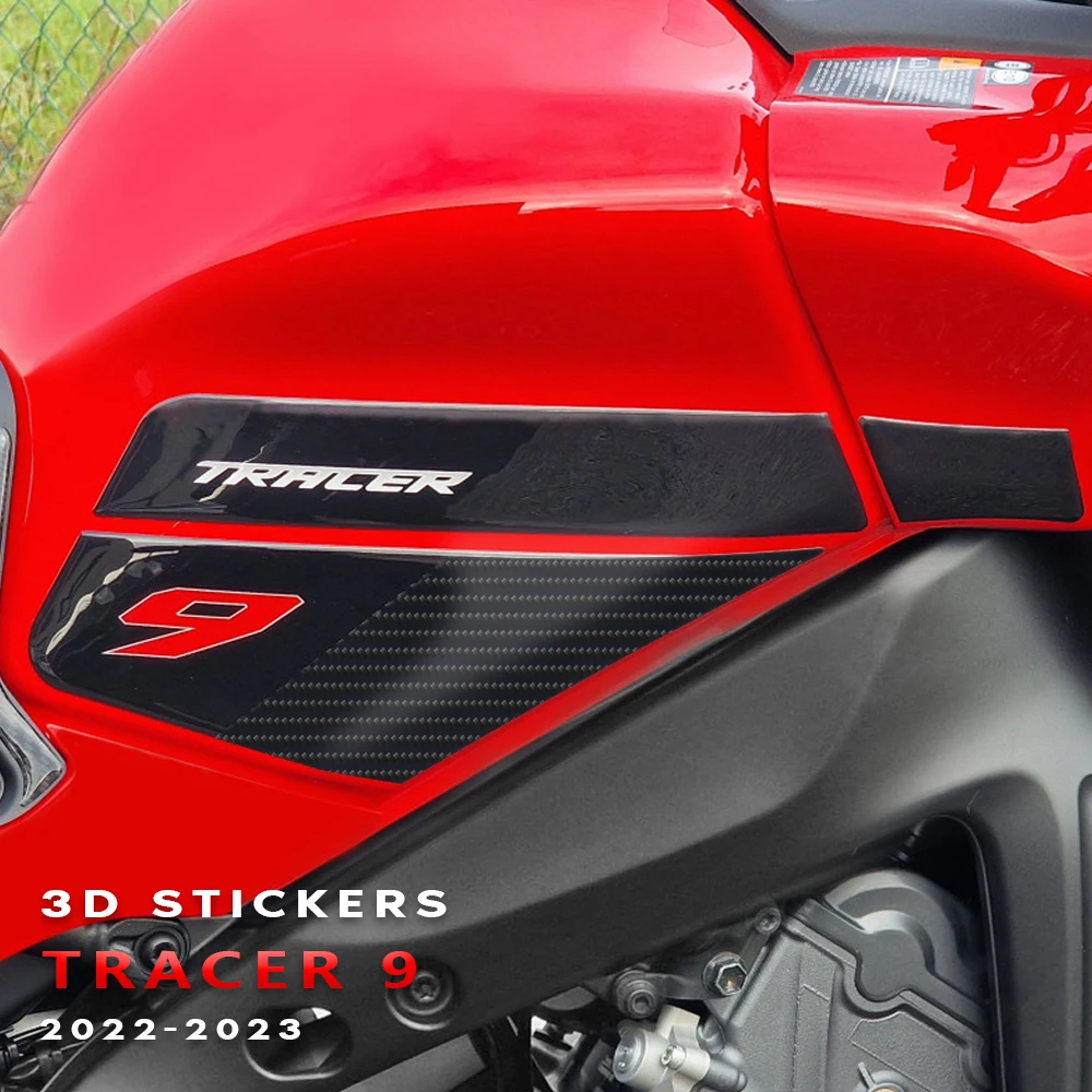 

New 3D Motorcycle Sticker Gel Protector Side Fuel Tank Fuel Tank Sticker Motorcycle Fuel Tank for YAMAHA TRACER 9 2022 2023 -