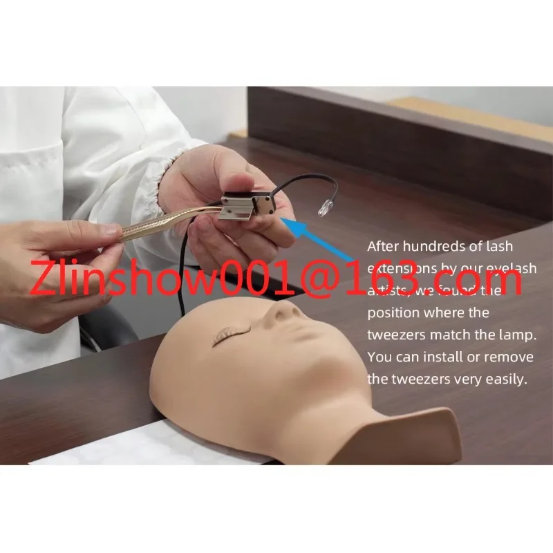 

Eyelash Tweezers Led Light UV Eyelash Extension Light Lamp UV Lash Extension Glue Light With Tweezers UV Lamp Eyelash