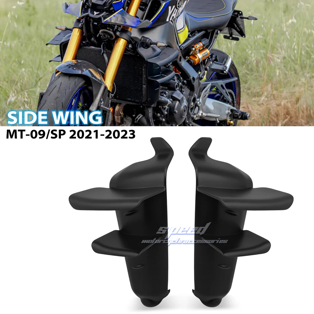 Fit For YAMAHA MT-09/SP Side Wing Side Spoiler Frontal Spoilers MT09 2021 2022 2023 Front Spoiler Lower Spoiler Flank