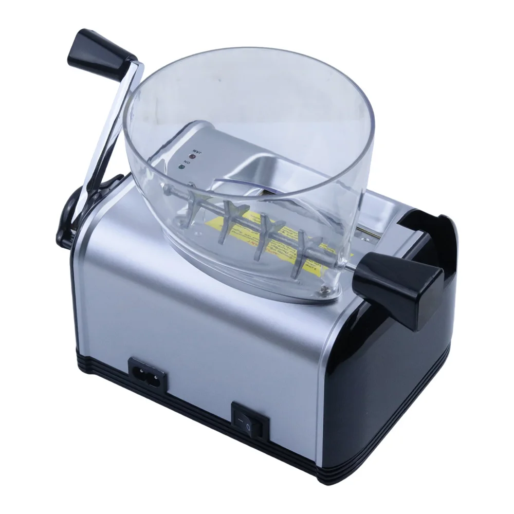 New Electric Automatic Cigarette Rolling Machine, Stainless Steel 8mm Tobacco Injector with Cigarette Case