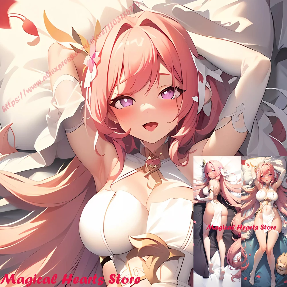 

Dakimakura Anime Honkai Impact 3rd Elysia Double-sided Pillow Case Dakimakura Game Hugging Body Otaku Cushion Cover Gift