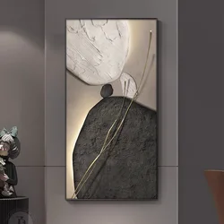 New Led Crystal Porcelain Wall Lamp Wall Art Home Appliance Room Decoration Tableau Art Mural Corridor Restaurant Interior Lamps