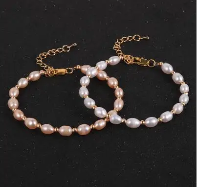 Classic Real Natural Freshwater Pearl Bracelet For Women Korean Fashion Wedding Jewelry