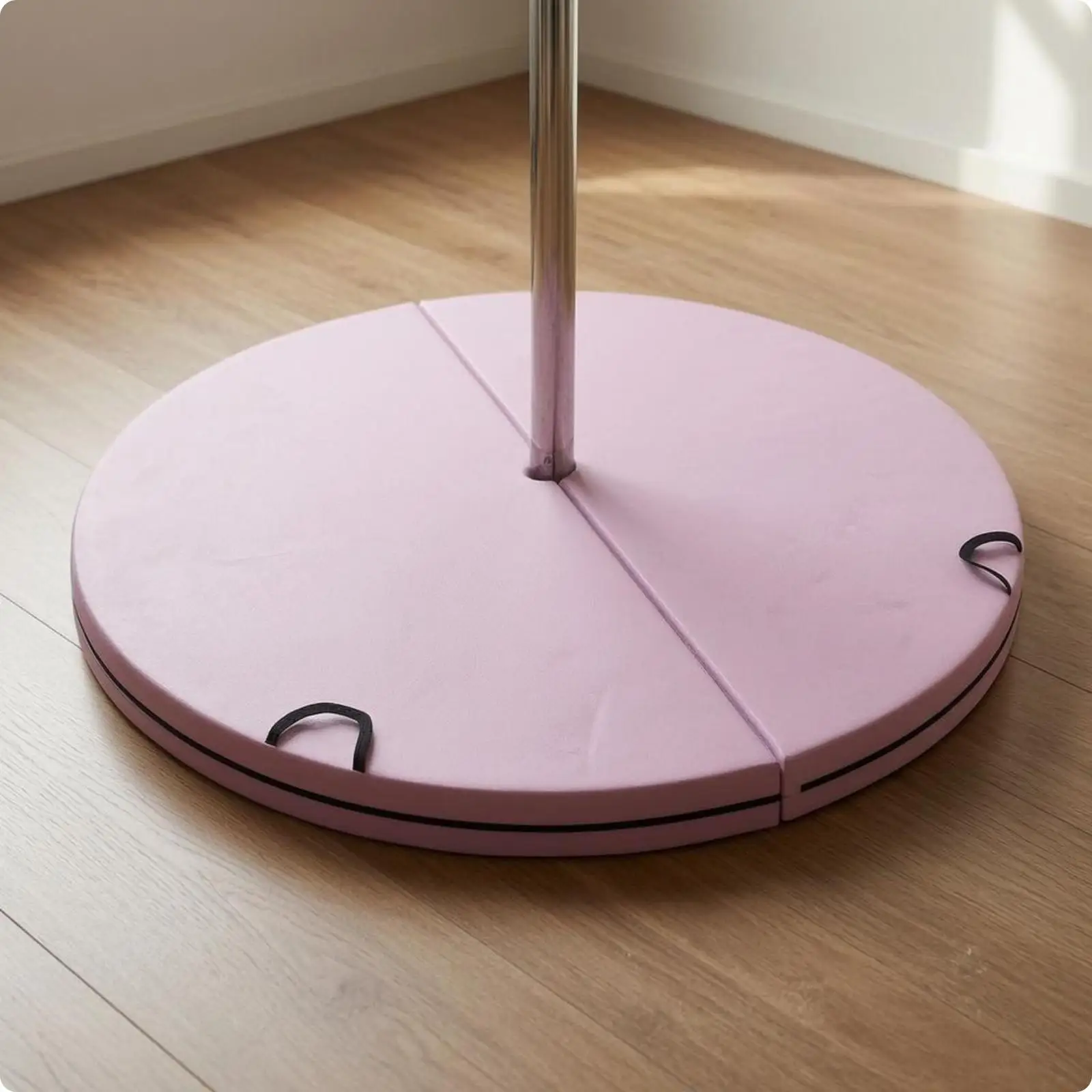 pole-practice-mat-foldable-round-padded-exercise-pad-support-fitness-mat-for-indoor-gym-and-studio-use