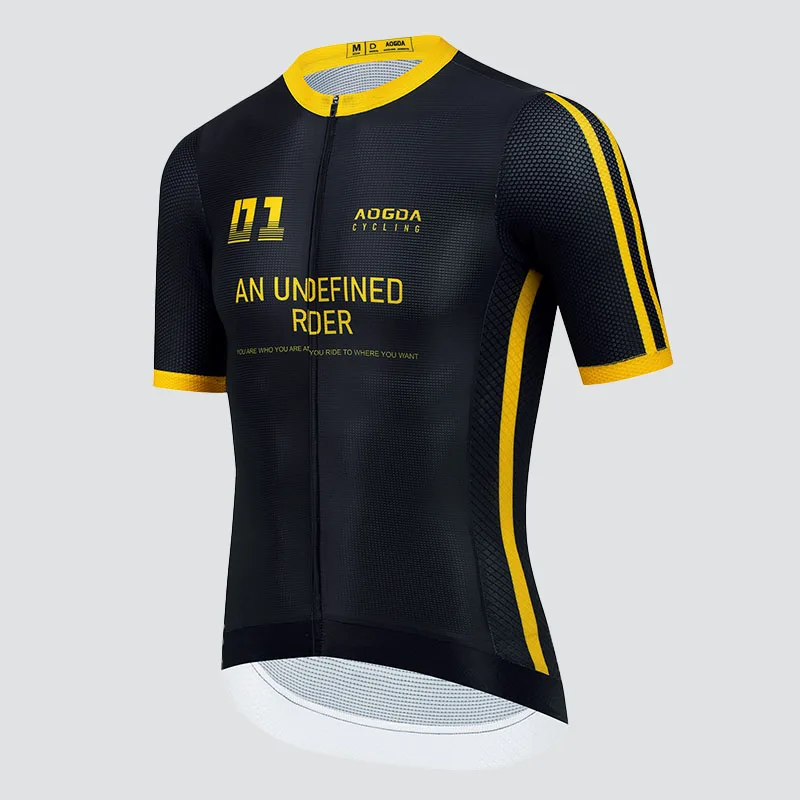 Aogda Pro Air Cycling Jersey Men,Lightweight Breathable Bike Jersey,Short Sleeve Cycling Shirts,Bicycle Clothing