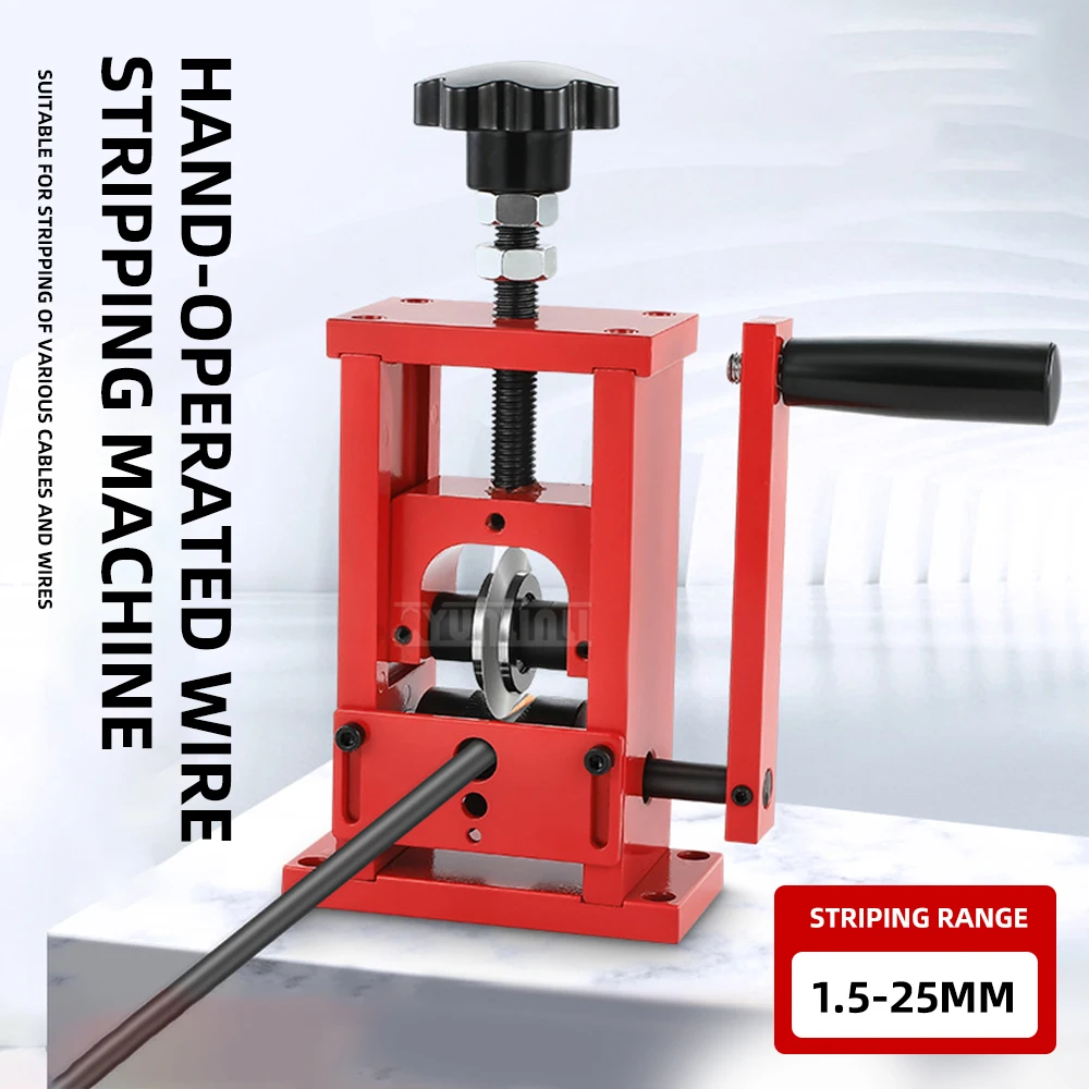 

Hand Cranked Wire Stripping Machine for Waste Copper Wire Cables, Small Household Portable Wire Stripping Device