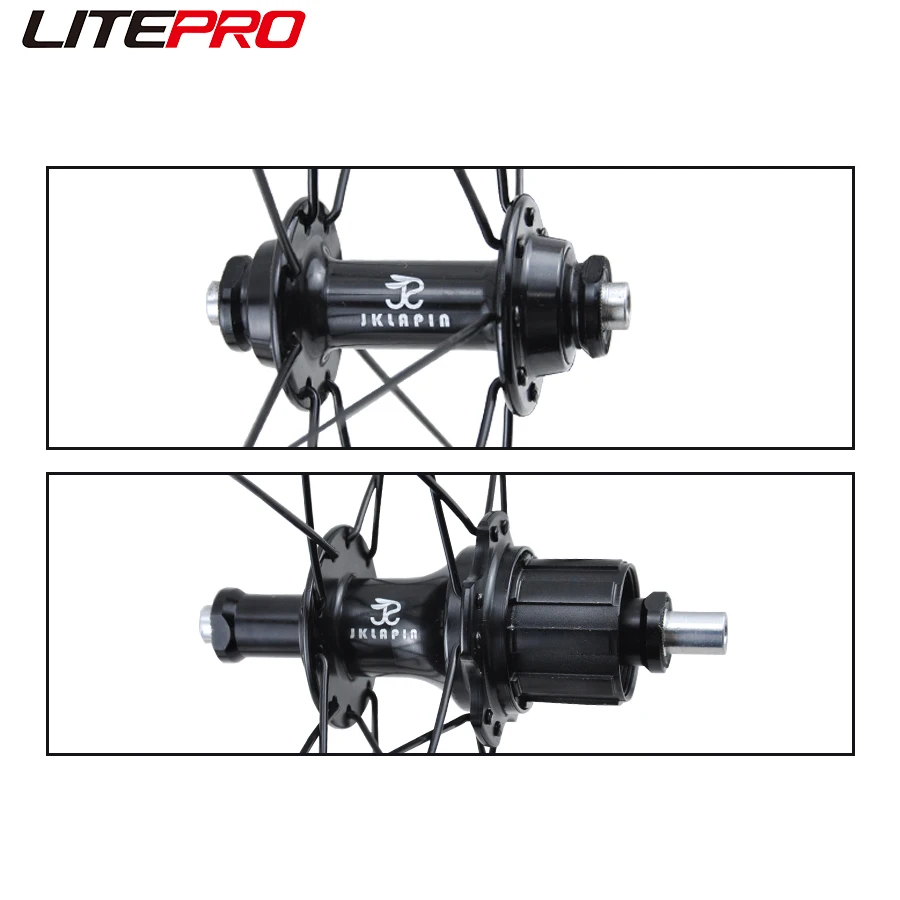 Litepro JKLapin 16inch Bicycle External 7 Speeds 349 Wheel 74/112mm Alloy Wheelset 20H For Brompton Folding Bike