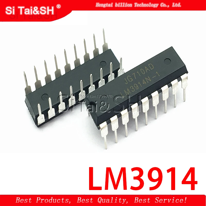 5PCS LM3914 LM3914N-1  Waterproof shell