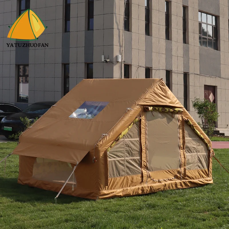 3.2*2m Inflatable Camping Air Tent Outdoor Glamping Tent For Family
