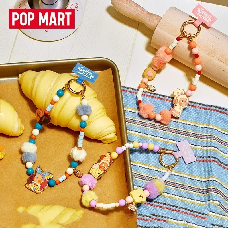 POP MART Twinkle Twinkle SAVOR the MOMENT Series Kawaii Anime Action Figure Mobile Phone Lanyard Blind Box Genuine Collectible