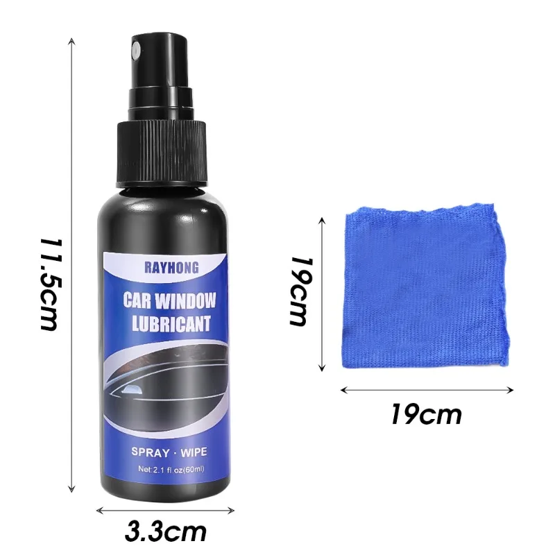 60ml Car Window Lubricant Sunroof Track Sealant Strip Lubrication Spray Softening Maintenance Tool Lifting Glass Noise Eliminate