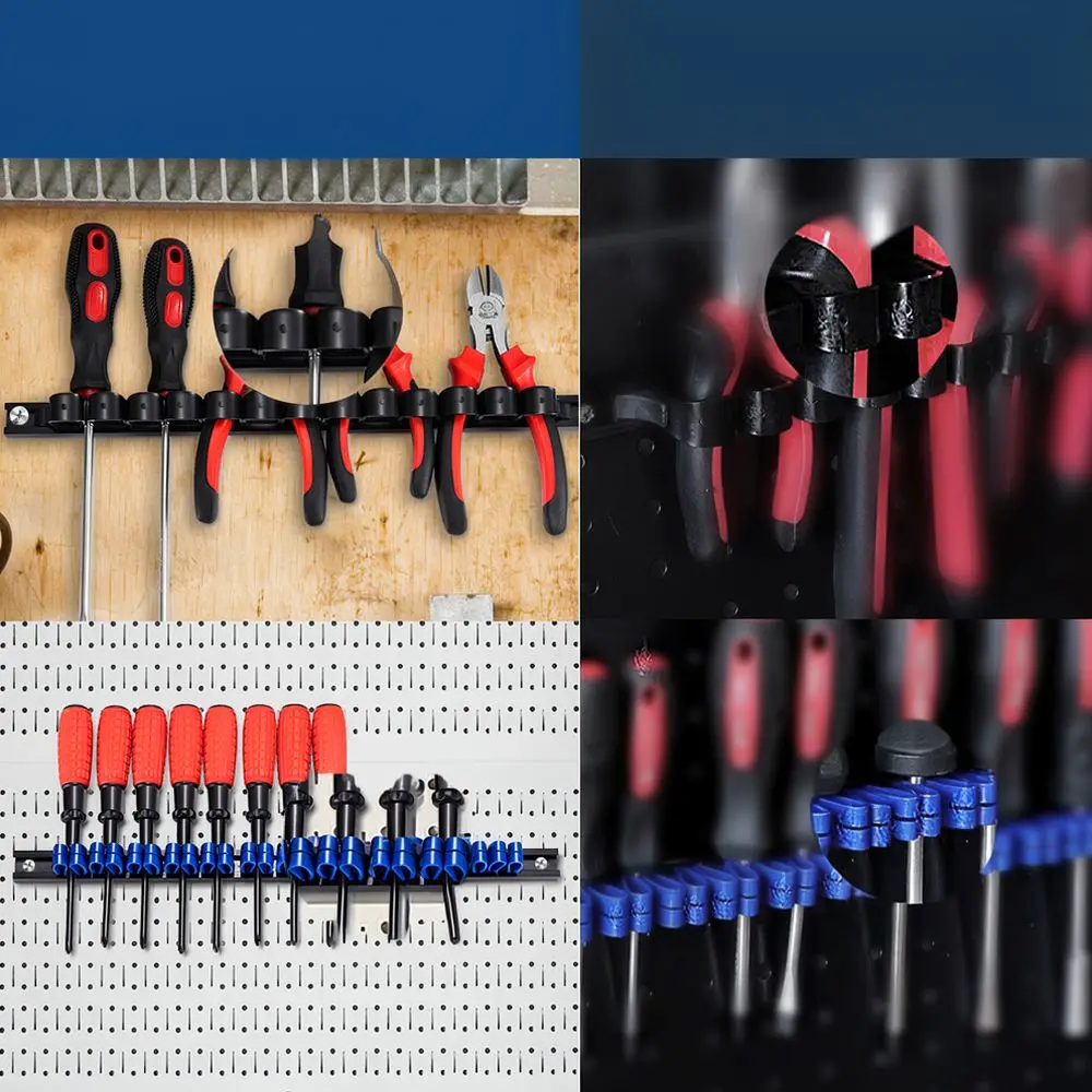 Practical Plastic Screwdriver Holder For Difan Hardware Tools Garage Wall Mount Tool Storage Organizer Rack System