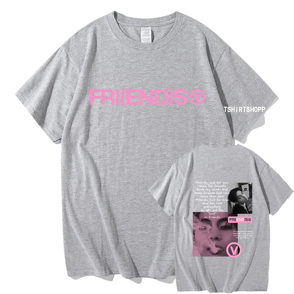 2024 جديد أغنية الخامس الجمعة (النهاية) تي شيرت الرجال/النساء التي شيرت للجنسين الملابس القطنية الرجعية الصيف الجمالية بلايز عالية الجودة تي شيرت