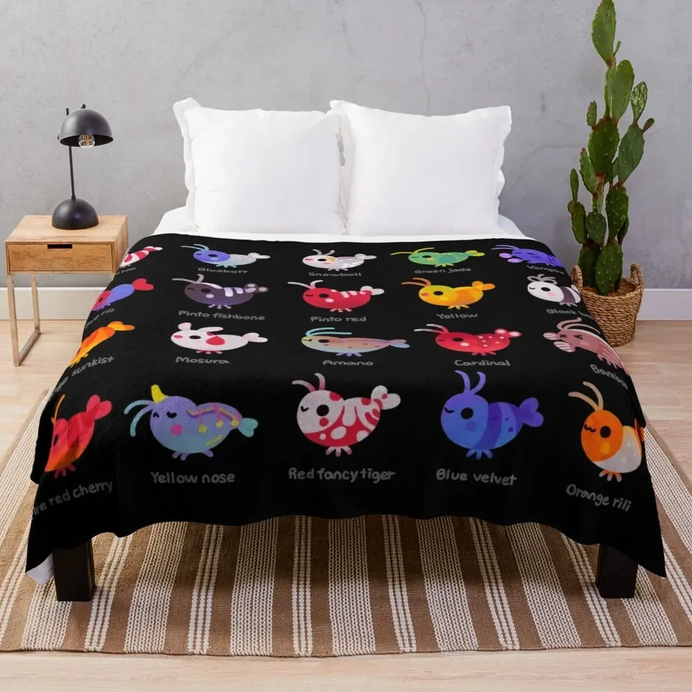 

Freshwater shrimp - name Throw Blanket Weighted Designers Sofa Throw Winter beds Bed Fashionable Blankets